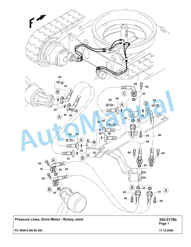 Komatsu PC4000-6 Hydraulic Excavator Parts Manual G08255-2