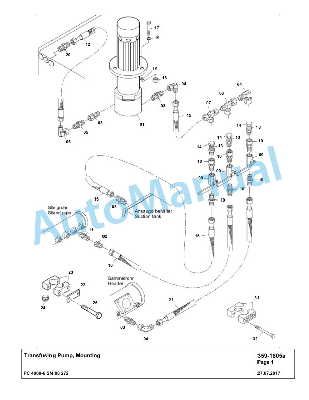 Komatsu PC4000-6 Hydraulic Excavator Parts Manual G08272-4