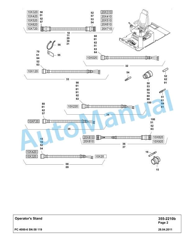 Komatsu PC4000-6 Hydraulic Excavator Parts Manual G58119-3
