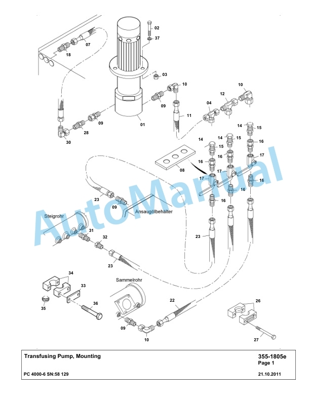 Komatsu PC4000-6 Hydraulic Excavator Parts Manual G58129-2