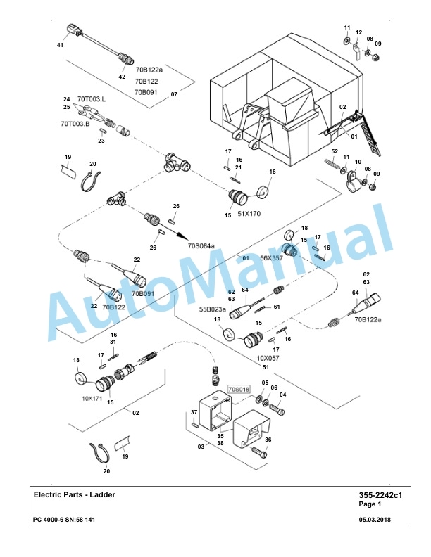 Komatsu PC4000-6 Hydraulic Excavator Parts Manual G58141-3