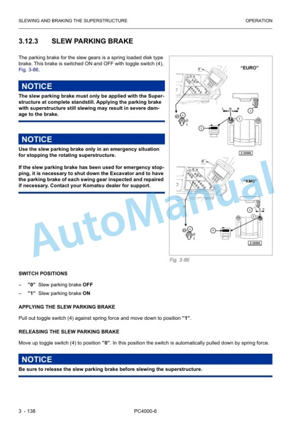 Komatsu PC4000-6 Hydraulic Mining Shovel Operation and Maintenance Manual 08257-Xd-GB-0 3 Komatsu PC4000-6 Hydraulic Mining Shovel Operation and Maintenance Manual 08257-Xd-GB-0 - Image 3