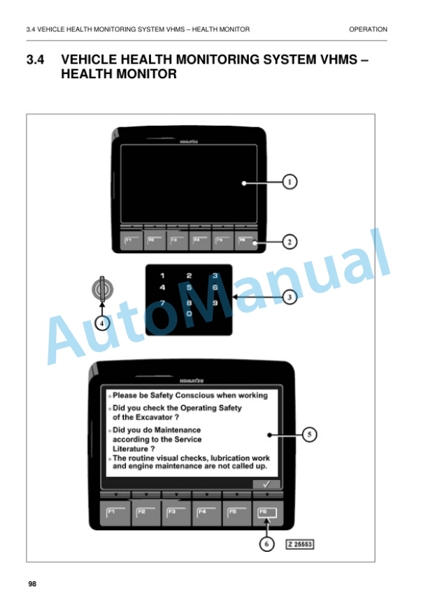 Komatsu PC4000-6 Hydraulic Mining Shovel Operation and Maintenance Manual GZEAM08189 2 Komatsu PC4000-6 Hydraulic Mining Shovel Operation and Maintenance Manual GZEAM08189 - Image 2
