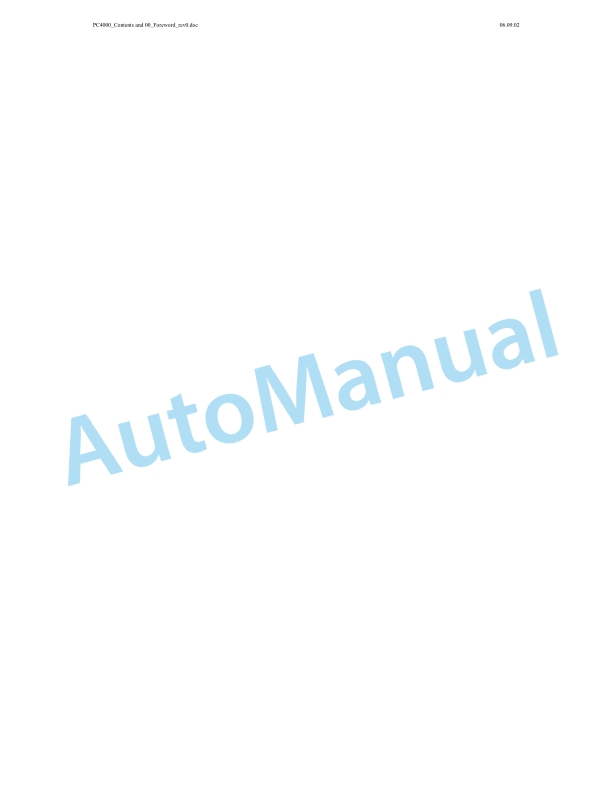 Komatsu PC4000-6 Hydraulic Mining Shovel Shop Manual SMPC40008152
