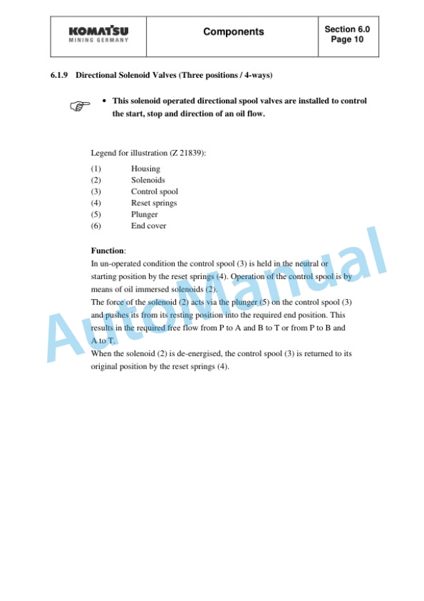 Alternative view of Komatsu PC4000-6 Hydraulic Mining Shovel Shop Manual SMPC40008170