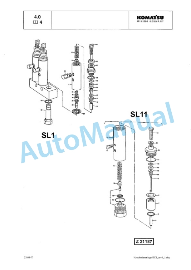 Komatsu PC4000-6 Hydraulic Mining Shovel Shop Manual SMPC40008170 5 Komatsu PC4000-6 Hydraulic Mining Shovel Shop Manual SMPC40008170 - Image 5