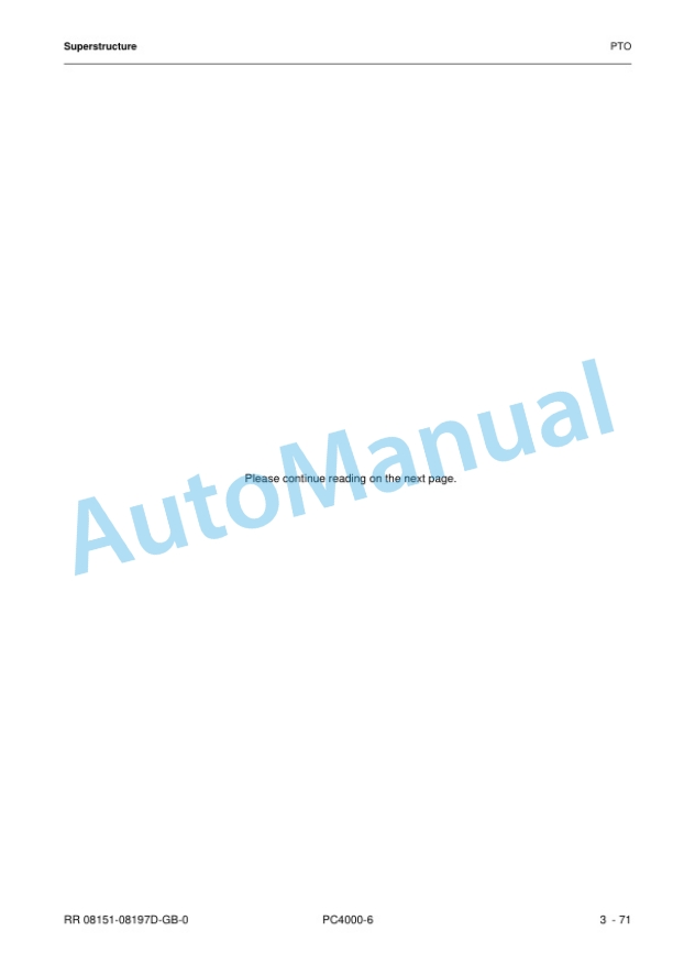 Komatsu PC4000-6 Hydraulic Mining Shovel Shop Manual SMPC40008199 4 Komatsu PC4000-6 Hydraulic Mining Shovel Shop Manual SMPC40008199 - Image 4