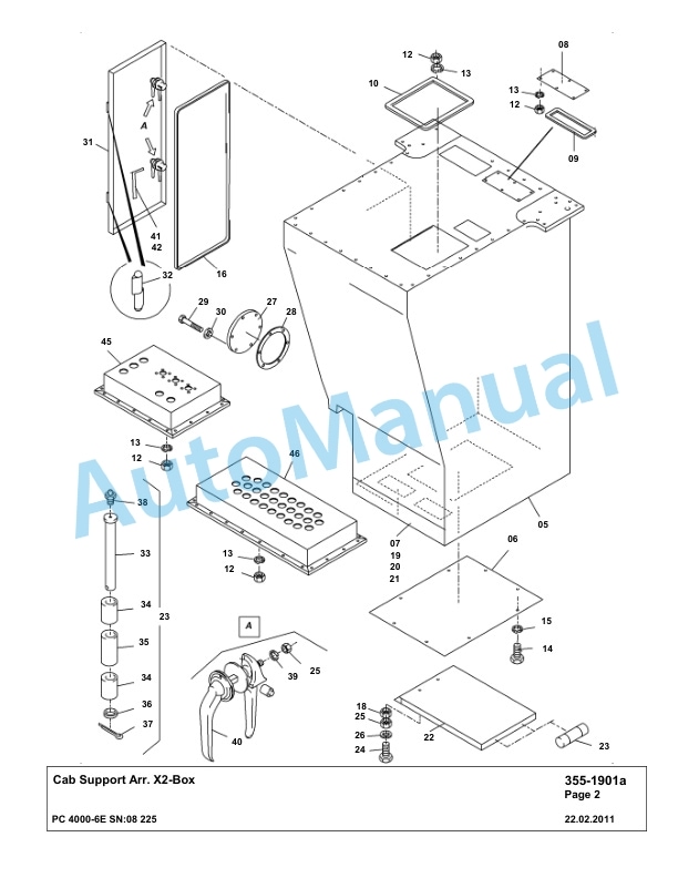 Komatsu PC4000-6E Hydraulic Excavator Parts Manual G08225-2
