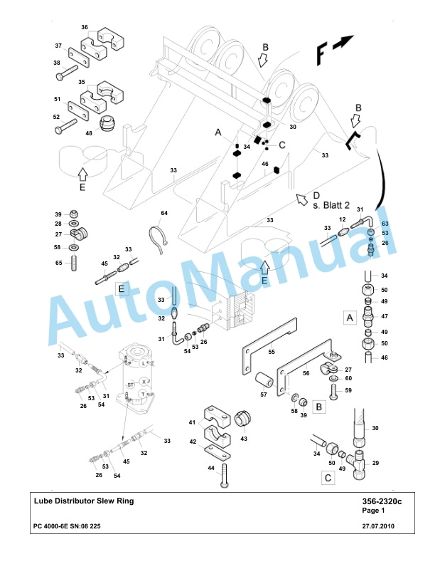 Komatsu PC4000-6E Hydraulic Excavator Parts Manual G08225-4