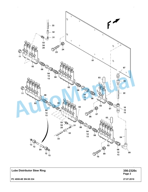 Komatsu PC4000-6E Hydraulic Excavator Parts Manual G08234-4