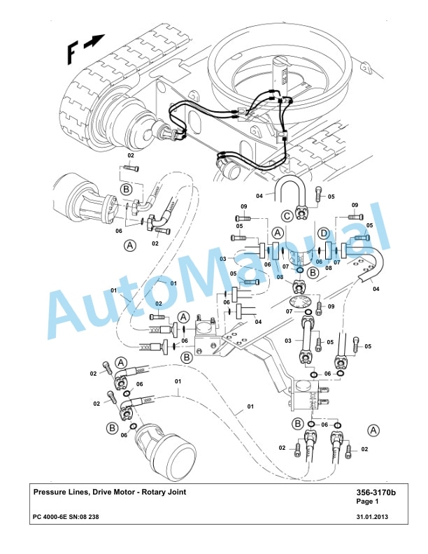 Komatsu PC4000-6E Hydraulic Excavator Parts Manual G08238-4