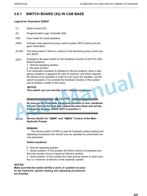 Komatsu PC4000-6E Hydraulic Mining Shovel Operation and Maintenance Manual GZEAM08203 3 Komatsu PC4000-6E Hydraulic Mining Shovel Operation and Maintenance Manual GZEAM08203 - Image 3