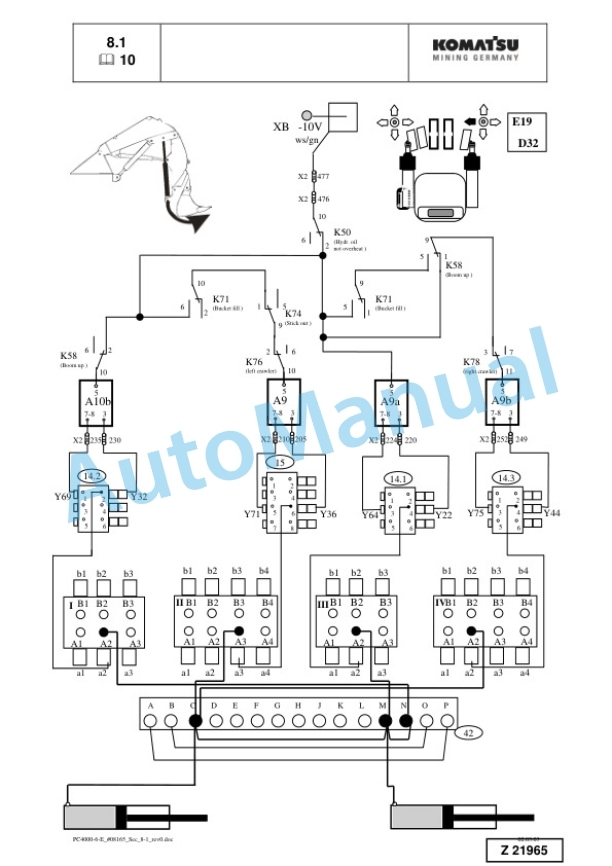 Alternative view of Komatsu PC4000E-6 Hydraulic Mining Shovel Shop Manual 08165E-GB-2