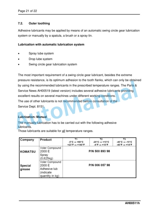 Komatsu PC4000E-6 Hydraulic Mining Shovel Shop Manual 08165E-GB-2 5 Komatsu PC4000E-6 Hydraulic Mining Shovel Shop Manual 08165E-GB-2 - Image 5
