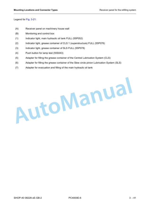 Komatsu PC4000E-6 Hydraulic Mining Shovel Shop Manual 08228-xE-GB-2 3 Komatsu PC4000E-6 Hydraulic Mining Shovel Shop Manual 08228-xE-GB-2 - Image 3