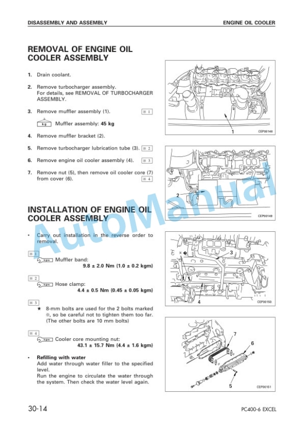 Komatsu PC400LC-6 Excel Hydraulic Excavator Shop Manual SEBM037200 4 Komatsu PC400LC-6 Excel Hydraulic Excavator Shop Manual SEBM037200 - Image 4