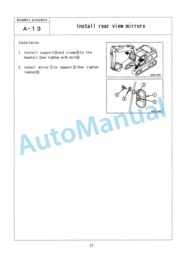 Komatsu PC400LC-6 Off Set Boom Specification Field Assembly Instruction GEN00006-00 5 Komatsu PC400LC-6 Off Set Boom Specification Field Assembly Instruction GEN00006-00 - Image 5