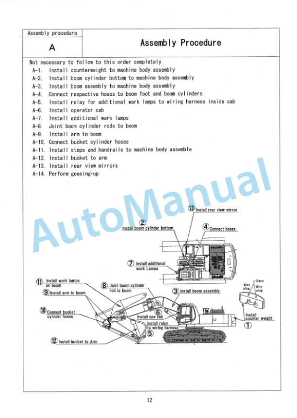 Komatsu PC400LC-6 Off Set Boom Specification Field Assembly Instruction GEN00007-00 3 Komatsu PC400LC-6 Off Set Boom Specification Field Assembly Instruction GEN00007-00 - Image 3