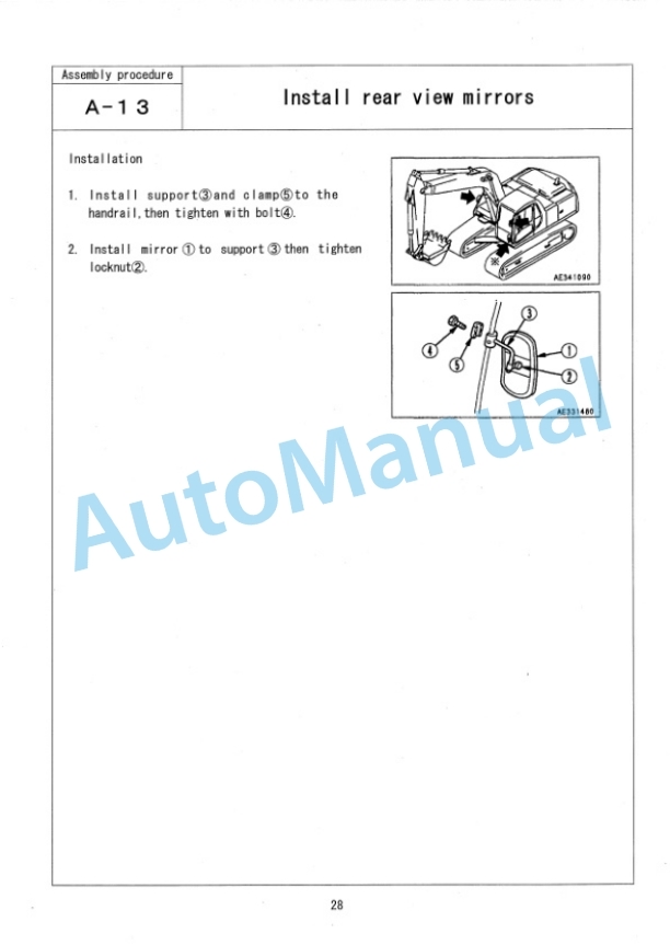 Komatsu PC400LC-6 Off Set Boom Specification Field Assembly Instruction GEN00007-00 5 Komatsu PC400LC-6 Off Set Boom Specification Field Assembly Instruction GEN00007-00 - Image 5