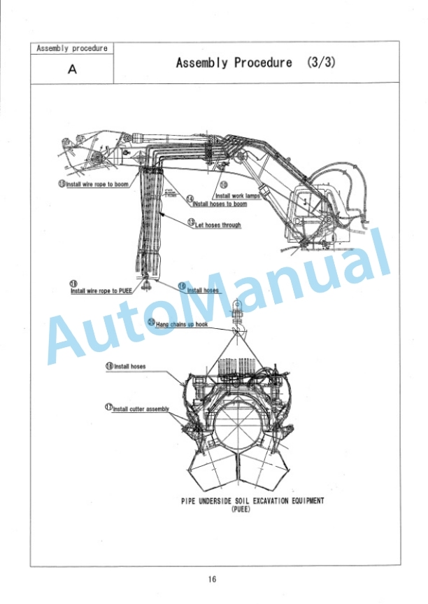 Komatsu PC400LC-6 Pipe Underside Soil Excavation Machine Field Assembly Instruction GEN00004-00 3 Komatsu PC400LC-6 Pipe Underside Soil Excavation Machine Field Assembly Instruction GEN00004-00 - Image 3