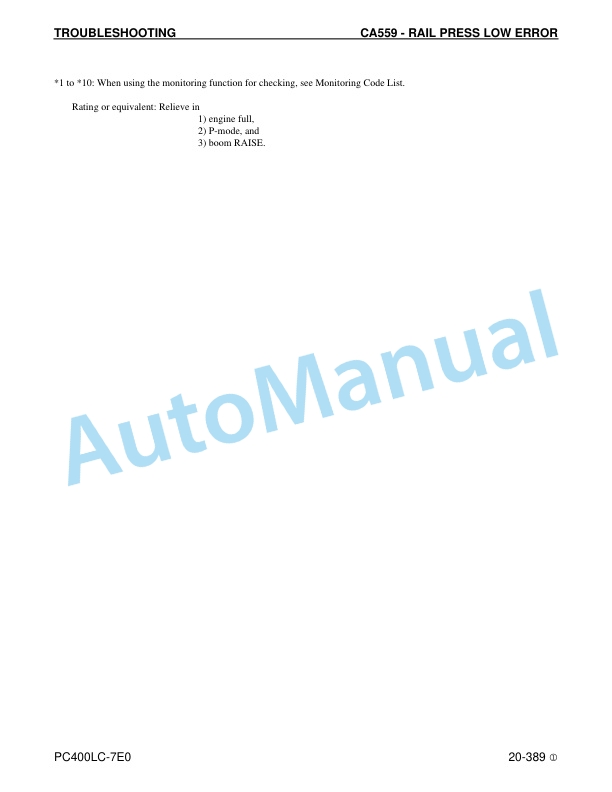 Komatsu PC400LC-7E0 Hydraulic Excavator Shop Manual CEBM016902 4 Komatsu PC400LC-7E0 Hydraulic Excavator Shop Manual CEBM016902 - Image 4