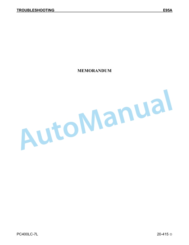 Komatsu PC400LC-7L Hydraulic Excavator Shop Manual CEBM012503 4 Komatsu PC400LC-7L Hydraulic Excavator Shop Manual CEBM012503 - Image 4