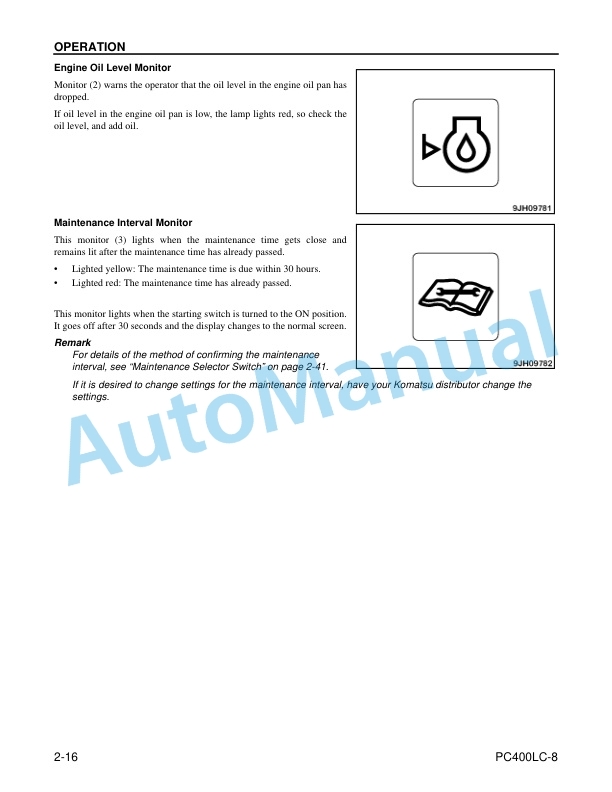Komatsu PC400LC-8 Hydraulic Excavator Operation and Maintenance Manual CEAM009903 2 Komatsu PC400LC-8 Hydraulic Excavator Operation and Maintenance Manual CEAM009903 - Image 2