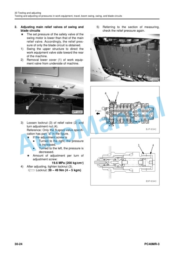 Komatsu PC40MR-3 Hydraulic Excavator Shop Manual WEN00005-00 3 Komatsu PC40MR-3 Hydraulic Excavator Shop Manual WEN00005-00 - Image 3