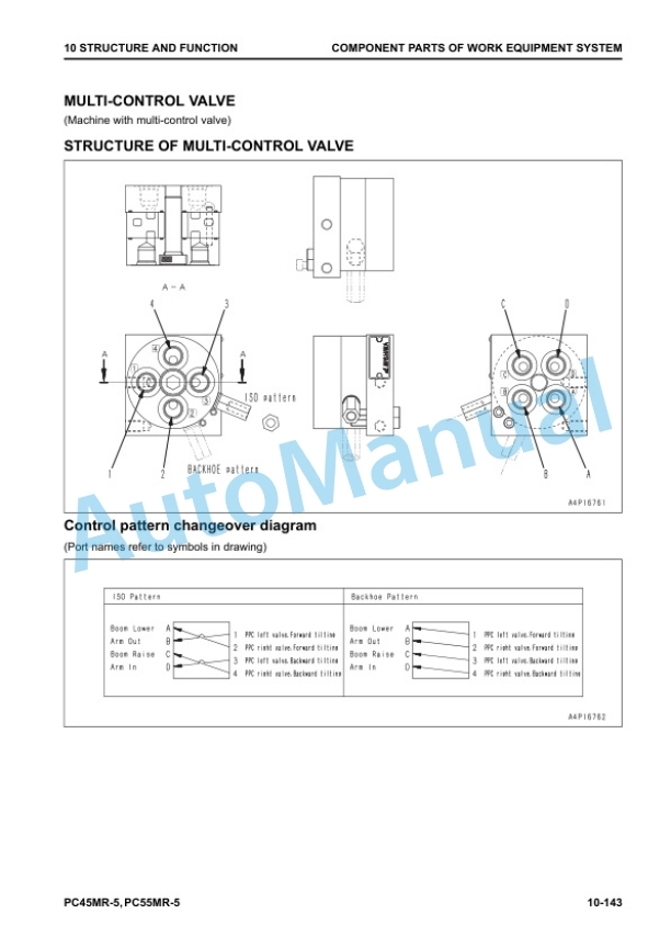 Alternative view of Komatsu PC40MR-5, PC45MR-5 Compact Hydraulic Excavator Shop Manual SEN06574-12
