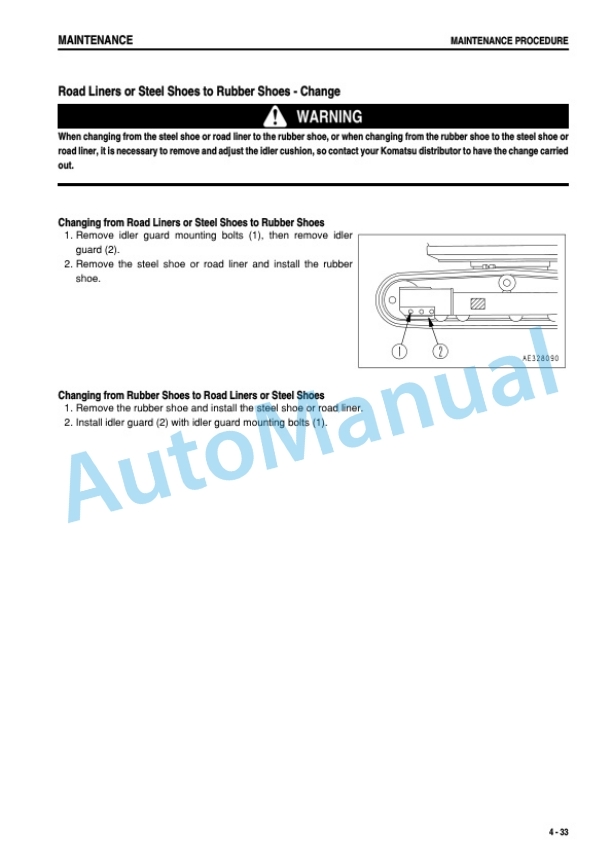 Komatsu PC40MR-X1 Hydraulic Excavator Operation and Maintenance Manual SEAM043102P 5 Komatsu PC40MR-X1 Hydraulic Excavator Operation and Maintenance Manual SEAM043102P - Image 5