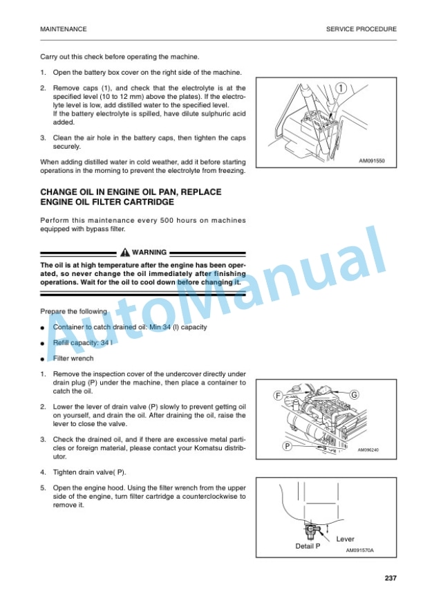 Komatsu PC450-6K, PC450LC-6K Hydraulic Excavator Operation and Maintenance Manual UEAM001001 5 Komatsu PC450-6K, PC450LC-6K Hydraulic Excavator Operation and Maintenance Manual UEAM001001 - Image 5