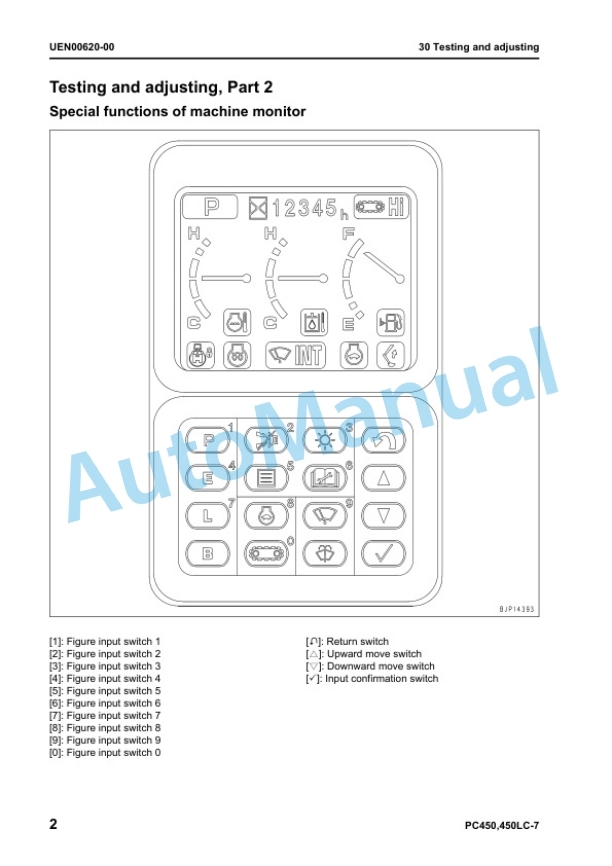 Komatsu PC450-7E0, PC450LC-7E0 Galeo Hydraulic Excavator Shop Manual UEN00344-01 3 Komatsu PC450-7E0, PC450LC-7E0 Galeo Hydraulic Excavator Shop Manual UEN00344-01 - Image 3