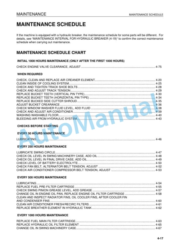 Komatsu PC450-7E0, PC450LC-7E0, PC450LCD-7E0 Hydraulic Excavator Operation and Maintenance Manual UEAM005201 4 Komatsu PC450-7E0, PC450LC-7E0, PC450LCD-7E0 Hydraulic Excavator Operation and Maintenance Manual UEAM005201 - Image 4