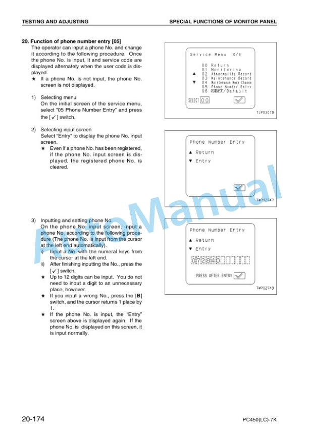 Komatsu PC450-7K, PC450LC-7K Hydraulic Excavator Shop Manual UEBM002300 3 Komatsu PC450-7K, PC450LC-7K Hydraulic Excavator Shop Manual UEBM002300 - Image 3