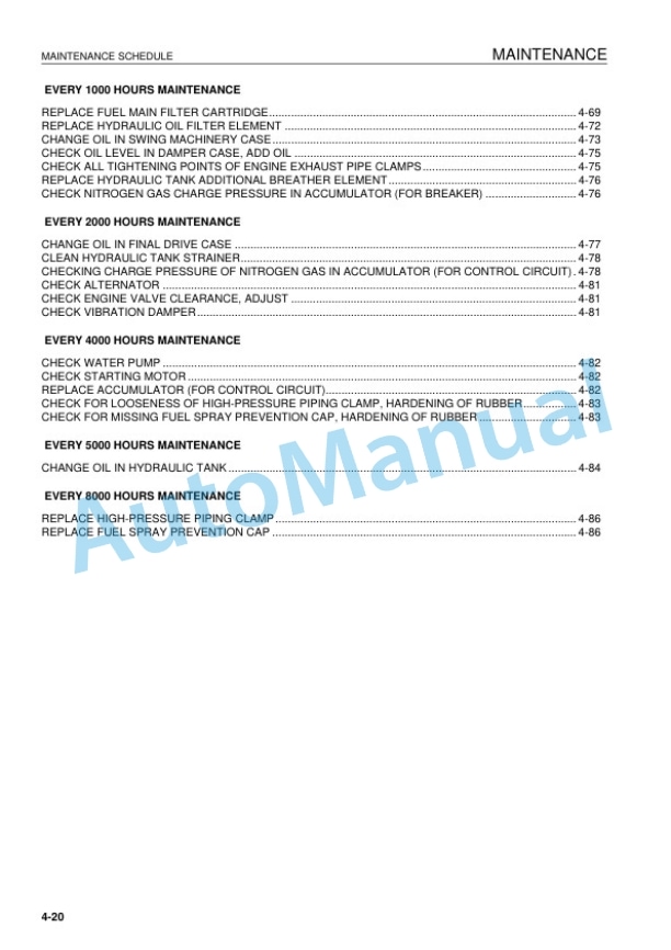 Komatsu PC450-8, PC450LC-8 Hydraulic Excavator Operation and Maintenance Manual UEAM007206 4 Komatsu PC450-8, PC450LC-8 Hydraulic Excavator Operation and Maintenance Manual UEAM007206 - Image 4