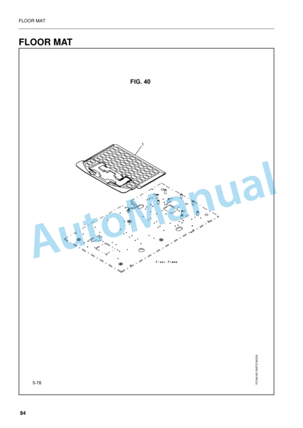 Komatsu PC450LC-6K Hydraulic Excavator Parts Manual UEAP000700 5 Komatsu PC450LC-6K Hydraulic Excavator Parts Manual UEAP000700 - Image 5