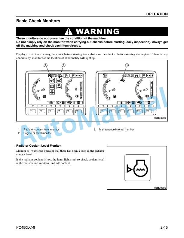 Komatsu PC450LC-8 Hydraulic Excavator Operation and Maintenance Manual CEAM021902 2 Komatsu PC450LC-8 Hydraulic Excavator Operation and Maintenance Manual CEAM021902 - Image 2
