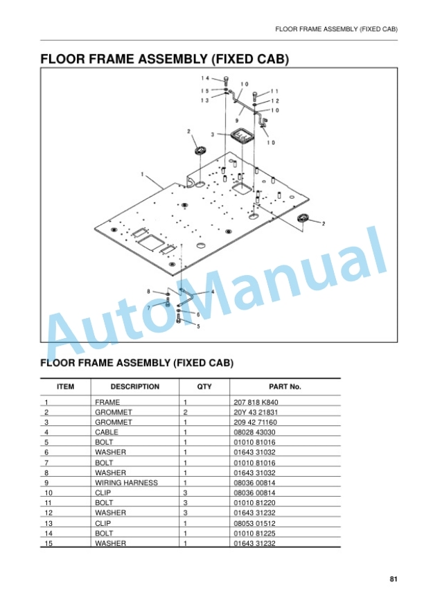 Komatsu PC450LCD-6K Hydraulic Excavator Parts Manual 5 Komatsu PC450LCD-6K Hydraulic Excavator Parts Manual - Image 5