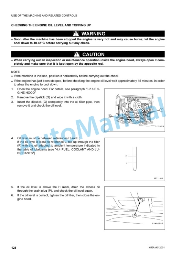 Komatsu PC45MR-3 Hydraulic Excavator Operation and Maintenance Manual WEAM012001 3 Komatsu PC45MR-3 Hydraulic Excavator Operation and Maintenance Manual WEAM012001 - Image 3