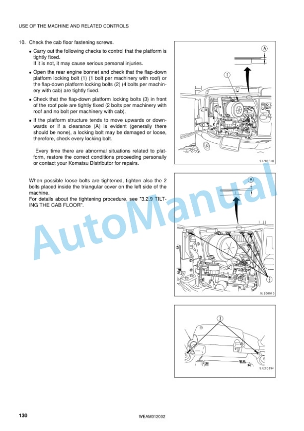 Komatsu PC45MR-3 Hydraulic Excavator Operation and Maintenance Manual WEAM012002 3 Komatsu PC45MR-3 Hydraulic Excavator Operation and Maintenance Manual WEAM012002 - Image 3