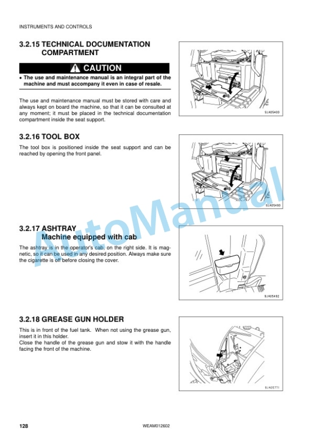 Komatsu PC45MR-3 Hydraulic Excavator Operation and Maintenance Manual WEAM012602 3 Komatsu PC45MR-3 Hydraulic Excavator Operation and Maintenance Manual WEAM012602 - Image 3