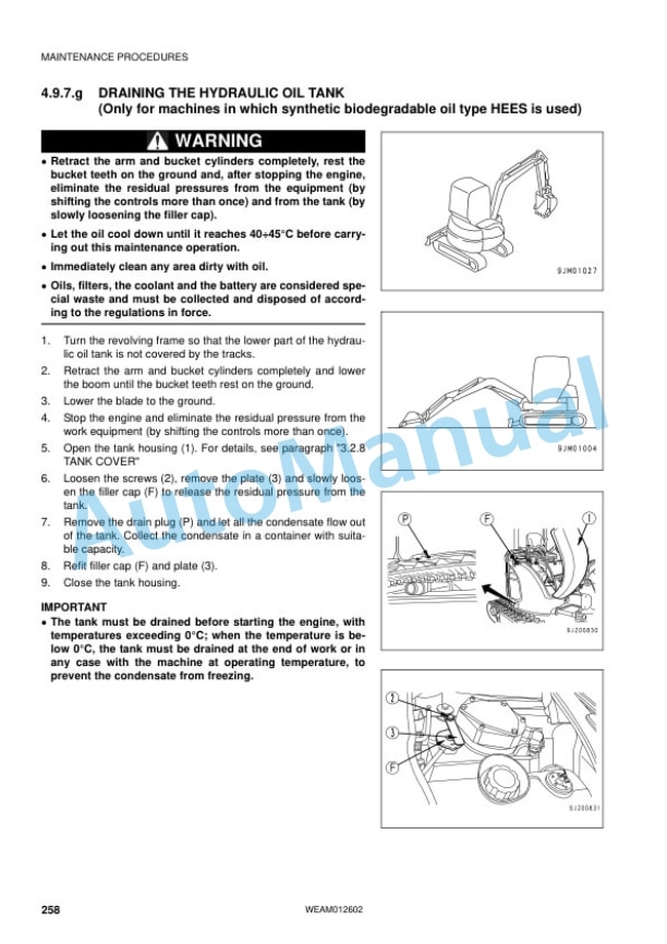 Komatsu PC45MR-3 Hydraulic Excavator Operation and Maintenance Manual WEAM012602 5 Komatsu PC45MR-3 Hydraulic Excavator Operation and Maintenance Manual WEAM012602 - Image 5