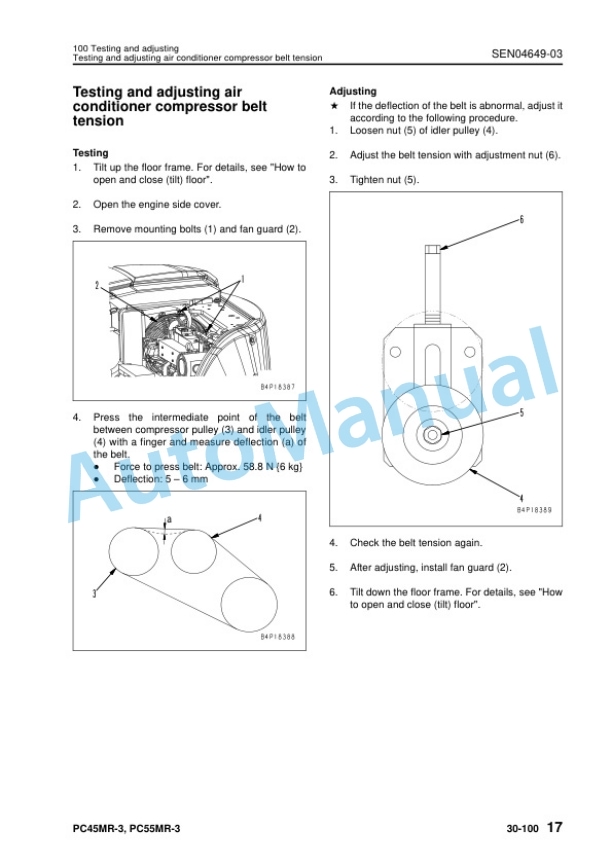 Komatsu PC45MR-3, PC55MR-3 Compact Hydraulic Excavator Shop Manual SEN04597-13 3 Komatsu PC45MR-3, PC55MR-3 Compact Hydraulic Excavator Shop Manual SEN04597-13 - Image 3
