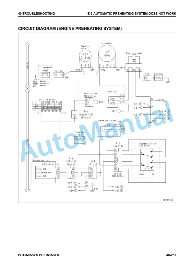 Komatsu PC45MR-5E0, PC55MR-5E0 Compact Hydraulic Excavator Shop Manual WENBM00230 4 Komatsu PC45MR-5E0, PC55MR-5E0 Compact Hydraulic Excavator Shop Manual WENBM00230 - Image 4