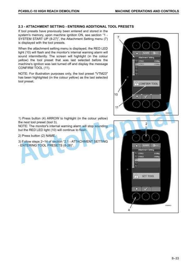 Komatsu PC490-10 Demolition, PC490LC-10 Demolition, PC490LC-10 High Reach Demolition Hydraulic Excavator Operation and Maintenance Manual UENAM01550 5 Komatsu PC490-10 Demolition, PC490LC-10 Demolition, PC490LC-10 High Reach Demolition Hydraulic Excavator Operation and Maintenance Manual UENAM01550 - Image 5