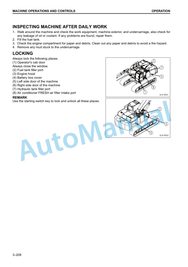Komatsu PC490-10, PC490LC-10 Hydraulic Excavator Operation and Maintenance Manual UENAM00953 4 Komatsu PC490-10, PC490LC-10 Hydraulic Excavator Operation and Maintenance Manual UENAM00953 - Image 4
