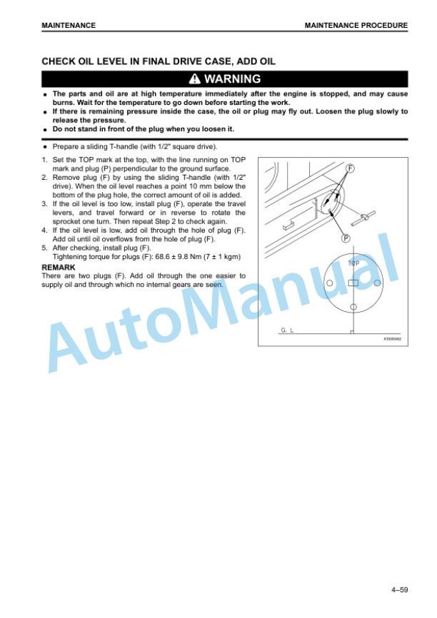 Komatsu PC490-10, PC490LC-10 Hydraulic Excavator Operation and Maintenance Manual UENAM00953 5 Komatsu PC490-10, PC490LC-10 Hydraulic Excavator Operation and Maintenance Manual UENAM00953 - Image 5