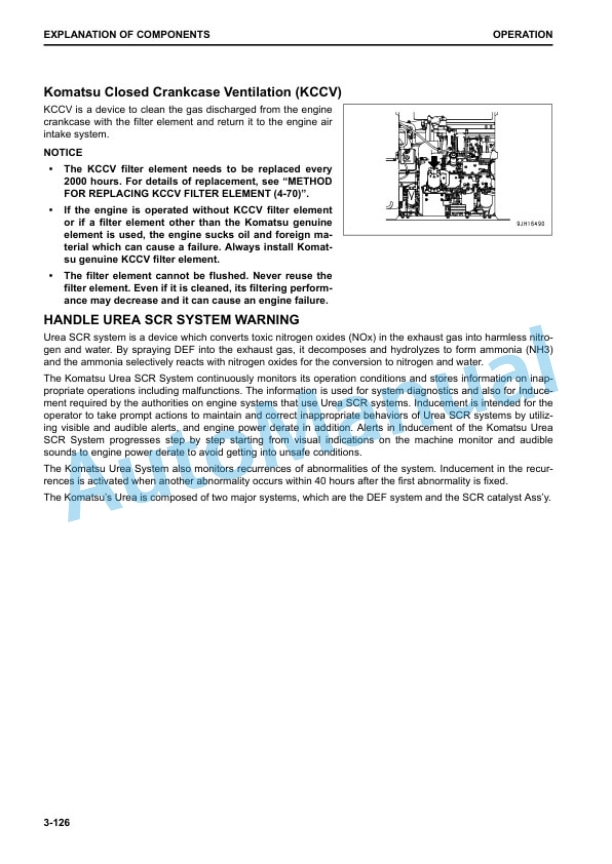 Komatsu PC490-11, PC490LC-11 Hydraulic Excavator Operation and Maintenance Manual UENAM01104 3 Komatsu PC490-11, PC490LC-11 Hydraulic Excavator Operation and Maintenance Manual UENAM01104 - Image 3