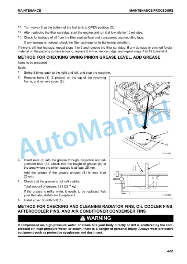 Komatsu PC490-11, PC490LC-11 Hydraulic Excavator Operation and Maintenance Manual UENAM01105 5 Komatsu PC490-11, PC490LC-11 Hydraulic Excavator Operation and Maintenance Manual UENAM01105 - Image 5