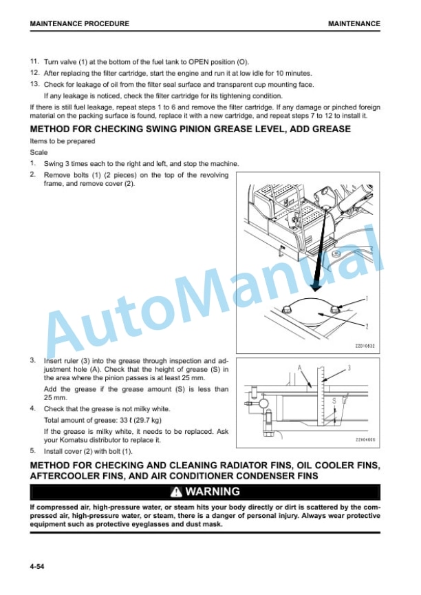 Komatsu PC490-11, PC490LC-11, PC490HRD-11 Demolition Hydraulic Excavator Operation and Maintenance Manual UENAM01472 4 Komatsu PC490-11, PC490LC-11, PC490HRD-11 Demolition Hydraulic Excavator Operation and Maintenance Manual UENAM01472 - Image 4
